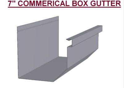 7IN COMMERICAL BOX GUTTER - 3D