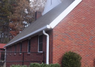 Church gutter project - complete